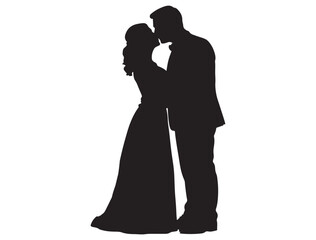Bride and Groom Silhouette