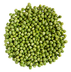 pile of peas arranged in a circle png isolated on transparent background