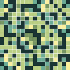 Colorful Checkered Mosaic Tile Seamless Background Design