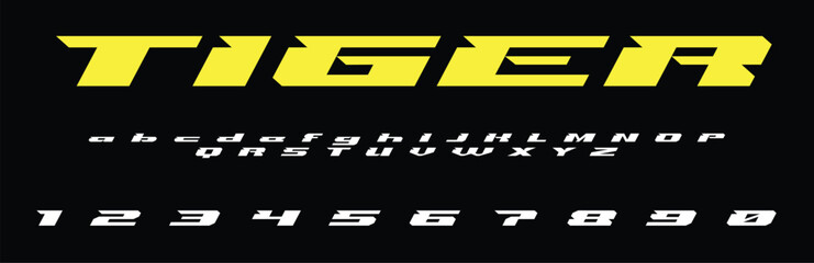 Tiger Racing lettering vector graphic apparel clothing prints eps svg png. Typography Fonts graphics designs posters stickers. Download it Now in high resolution format and print it in any size