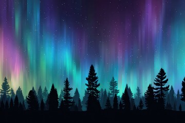 Pine trees seen during dusk 