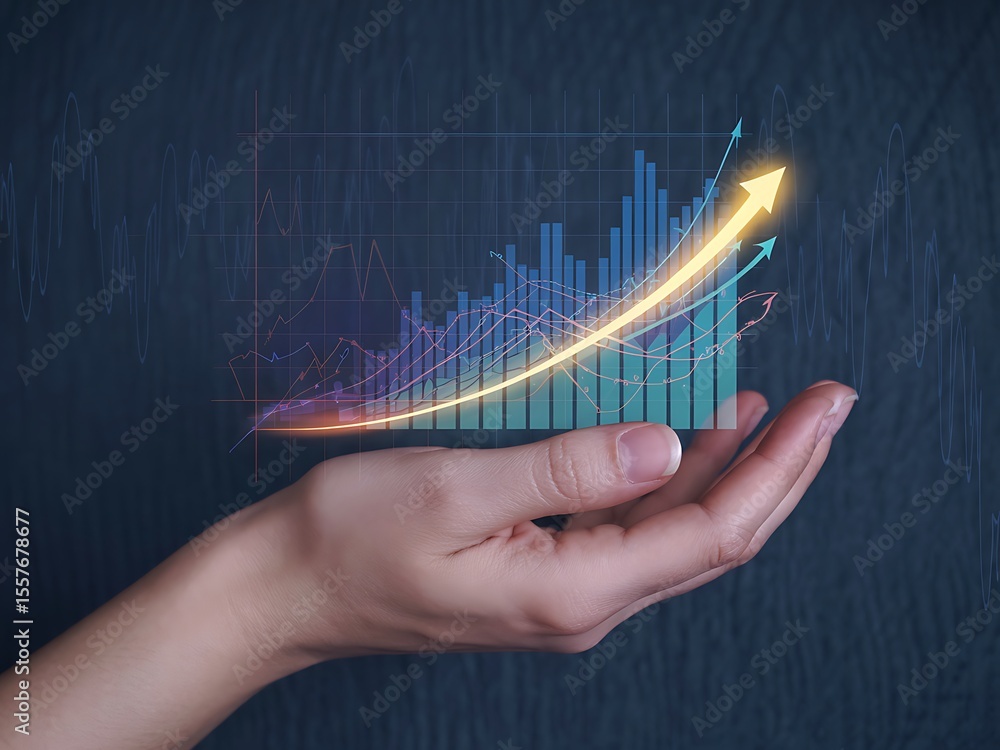 Aufkleber empowering growth visualizing success through data-driven insights and strategic planning for busine