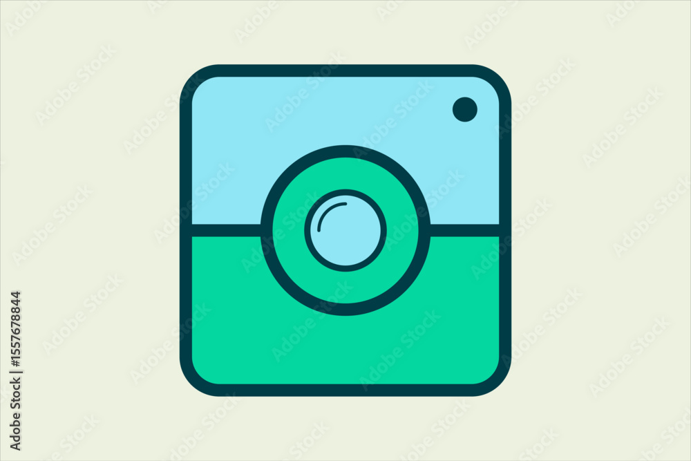 Poster camera icon. icon related to ui elements. suitable for web site, app, user interfaces,element, print