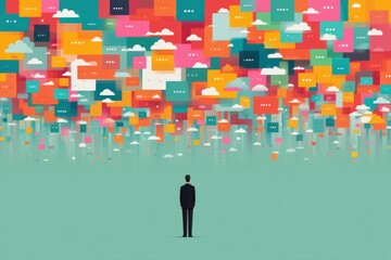 social network concept background