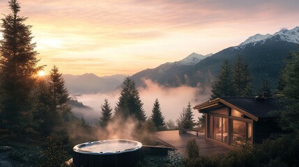 morning in the mountains