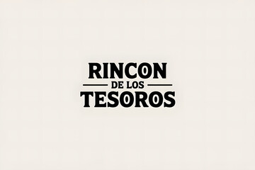 quiero un logo con el nombre rincon de los tesoros estilo unisex