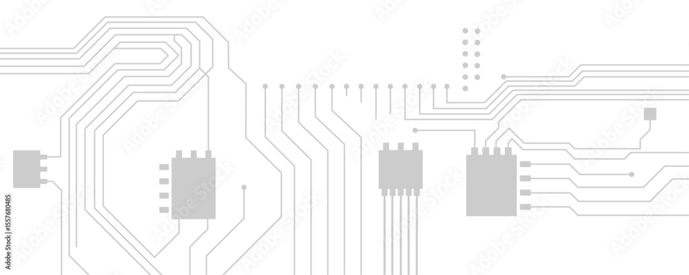 Poster abstract modern technology futuristic circuit board background. electronic motherboard with a networ
