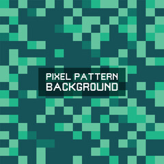 Pixelated Mosaic: A digital symphony of squares in varying shades of green, creating a visually striking and modern abstract pattern.