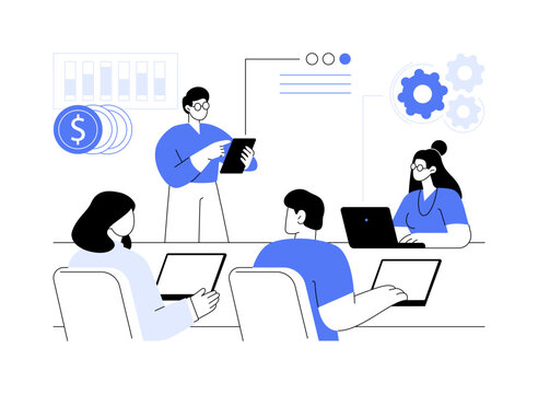 Project implementation isolated cartoon vector illustrations.