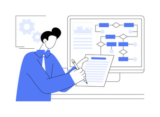 Project requirements isolated cartoon vector illustrations.