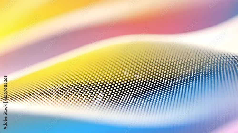 Aufkleber Abstract Waves of Light: A visually stunning and abstract composition featuring dynamic waves of multicolored light, creating a sense of movement, energy, and visual interest.
