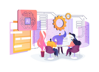 Smart Collaboration Hubs abstract concept vector illustration.