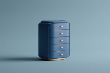 modern chest of drawers in rich blue color designed for  trends