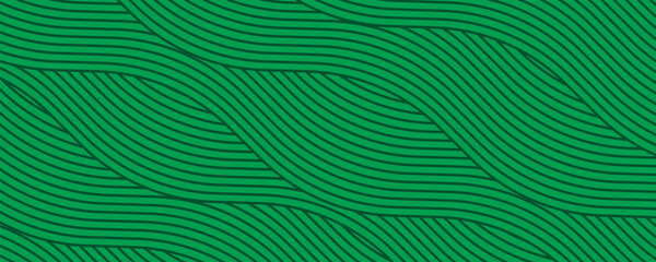 farm green banner, organic abstract background with fields. wavy green lines, natural organic products. ecology background. © Eka