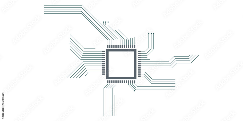 Poster abstract modern technology futuristic circuit board background. electronic motherboard with a networ