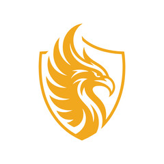 Obraz premium Unique phoenix head logo Modern and minimalist vector and abstract logo