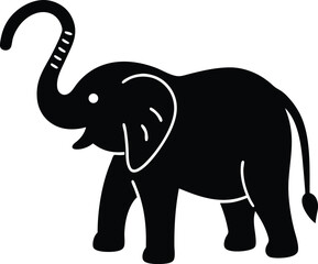 Majestic African Elephant Silhouette A Powerful Symbol of Strength and Wisdom