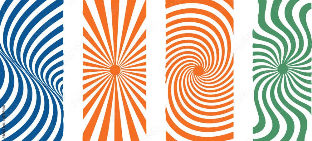 Poster abstract optical illusion backgrounds with warped lines and swirling patterns: a collection of mesme