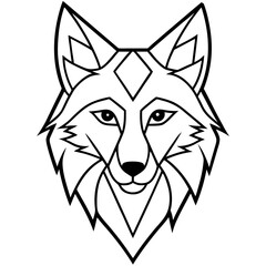 Obraz premium wolf---triangle-ears---tail-and-snout---fur-detail