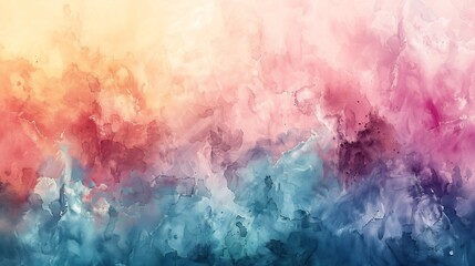 Fototapeta premium Light pastel watercolor wash texture soft pastel color minimal composition