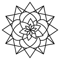 Fototapeta premium modern-geometric-flowers--abstract-shapes