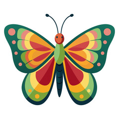 butterfly vector icon on white background