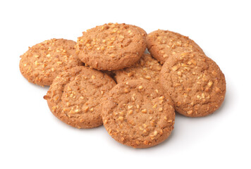 Oatmeal cookies with peanut crumbs