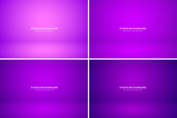 Empty studio abstract background, soft spotlight effect, smooth gradient and subtle stage lighting. Perfect for product showcases, presentations, branding, elegant display setup. Vector illustration