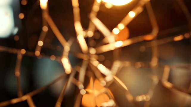  Abstract Light Refraction Through a Cracked Glass