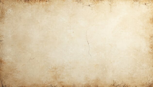 Vintage, aged background with distressed texture. Weathered, worn, faded surface. Old paper, parchment effect. Grunge overlay with cracked, stained, discolored elements. Ideal for retro, antique