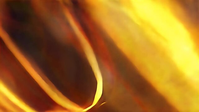   Abstract Grainy Saffron Swirl with a Gold Light Trail