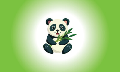 Vector panda design fully editable high quality