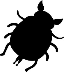 Vector cartoon illustration of a turtle with a beetle shell, a symbol of the animal world