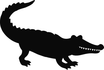 Tyrannosaurus Rex and crocodile are isolated green reptile vectors, perfect for prehistoric wildlife illustrations