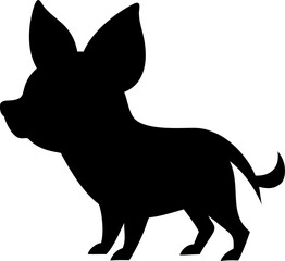 Cute farm animals, including a black silhouette rabbit and a brown horse illustration, are isolated vector cartoon mammals
