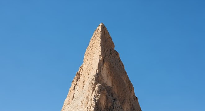 Rock Formation Against Clear Blue Sky at Daytime