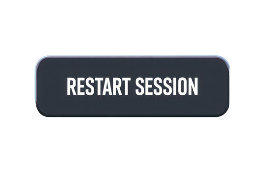 H D 4 K P N G Image Stock Photo Download Restart Session Button Teal Gradient Background Transparent Cutout Black Line Art Isolate on White Latest 2025 2026 Full