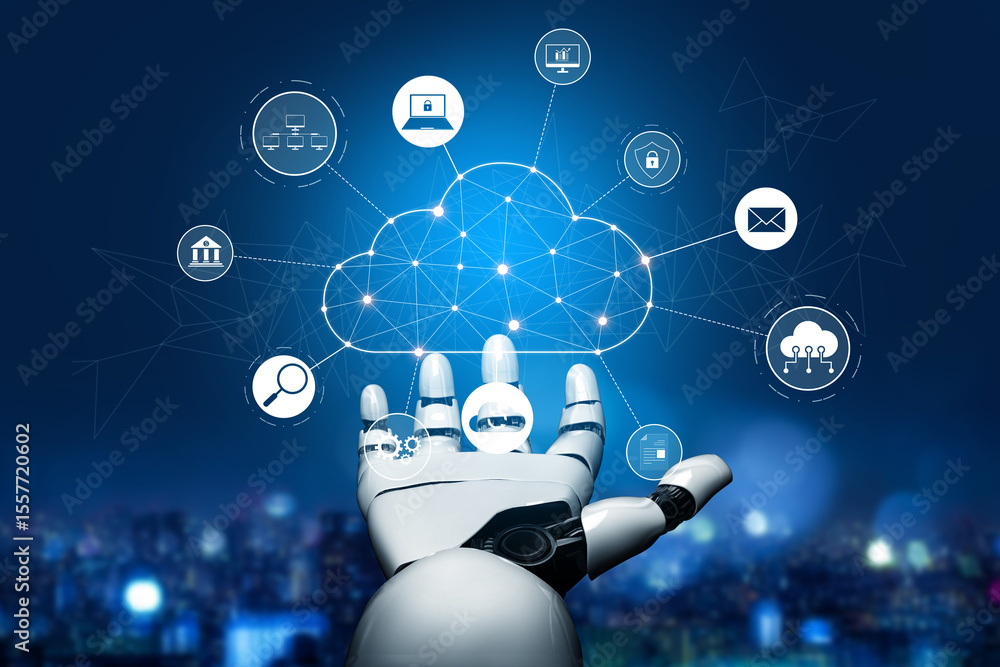 Poster ai enhances cloud computing by optimizing service, cloud, and network integration for efficient digi