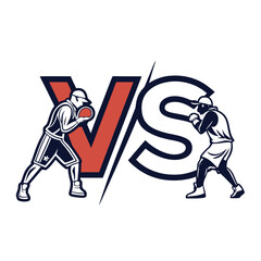 Versus Logo. VS Letters for Sports, Fights, Competitions, Battles, Matches, and Games VS or 
