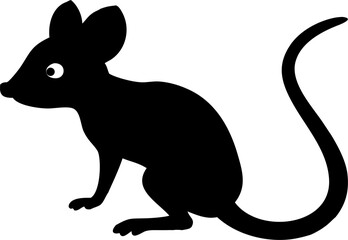 Cute cartoon kangaroo with baby vector silhouette illustration for wildlife nature art