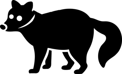 Here's a concise description: Black wild animal silhouette vector illustration of a wolf, dog, rhinoceros, cat, lion, or pig Black wild animal silhouette vector illustration of a wolf, dog, rhinoceros