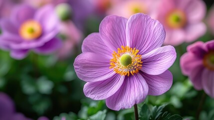 Close-up view of a vibrant purple flower.
