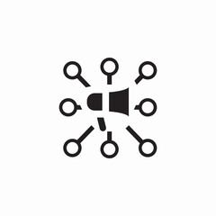 campaign network icon sign vector