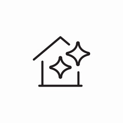 house cleaning icon sign vector