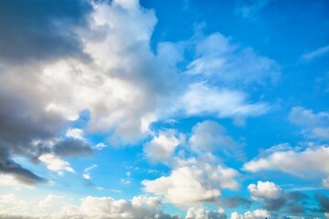 New Zealand sky replacement, blue sky with some darker clouds.