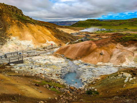 Geothermal area Krysuvik Seltun in Iceland