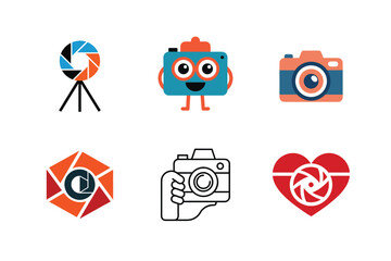 Creative Photography Icons and Camera Logo Collection
