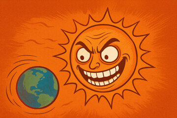 Craza Sun looking at Earth