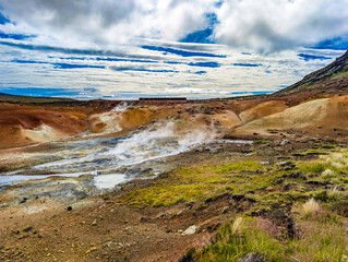Geothermal area Krysuvik Seltun in Iceland