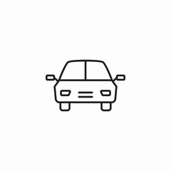 car driving icon sign vector